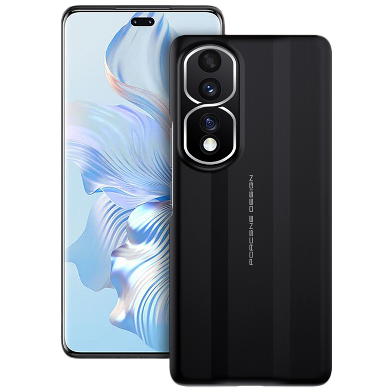 

Für Ehren 80 Pro 5G -schutzhülle, Gummierte Oberflächen -hard -pc -rückdecke Schockdelie. - Schwarz, Honor 80 Pro 5G