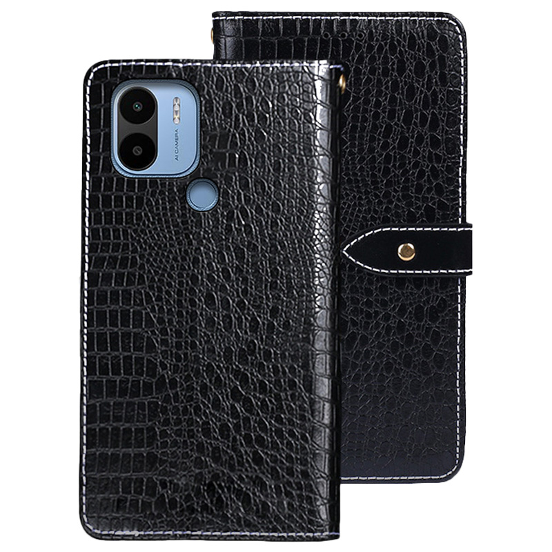 

Idewei Für Xiaomi Poco C50 4g Krokodiltextur PU Leder Horizontaler Stand Telefon Flip Wallet Hülle Magnetische Verschluss Telefonabdeckung - Schwarz, Xiaomi Poco C50 4G
