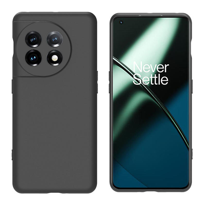 

Für OnePlus 11 5G Matte Black TPU Phone Hülle Schockdicht Gegen Kratzer Rückzugabdeckung, OnePlus 11 5G