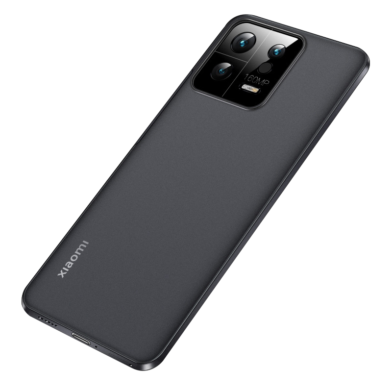 

Für Xiaomi 13 5G Ultra Thin PP Phone Hülle Anti-fingerabdruck Mattes Kratzfeste Rückkoffer - Transparent Schwarz, Xiaomi 13