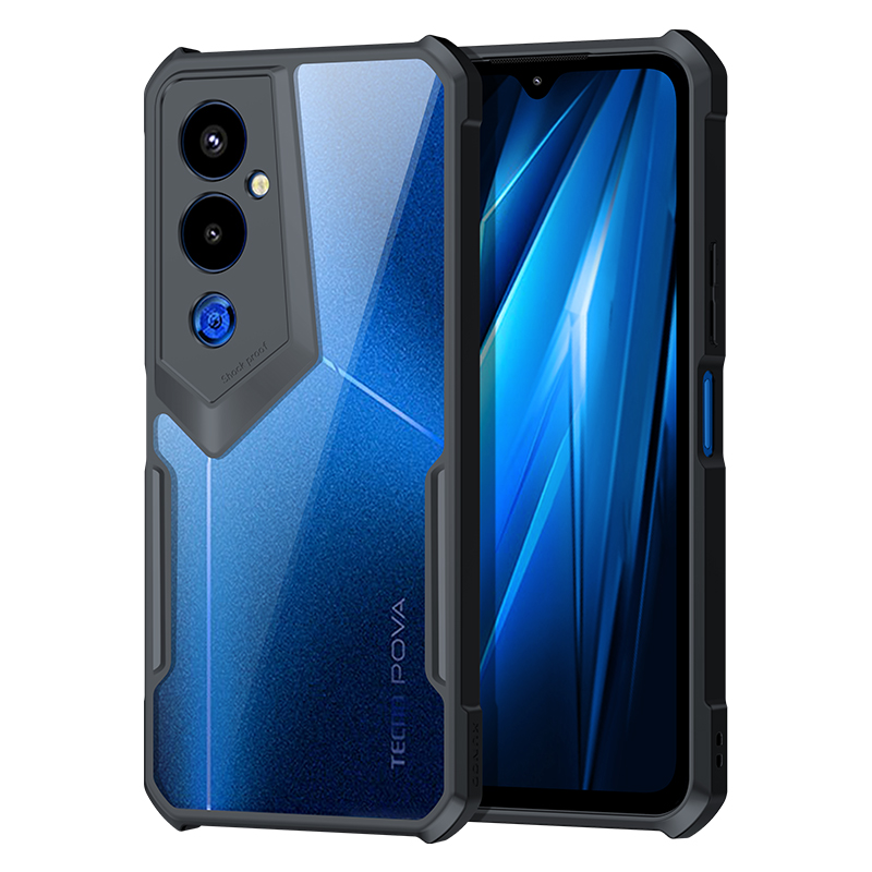

Xundd Für Tecno Pova 4 Pro 4G Anti-kratzer Transparentes Telefongehäuse Acryl+tpu Anti-schock-schutzschutzabdeckung, Tecno Pova 4 Pro 4G