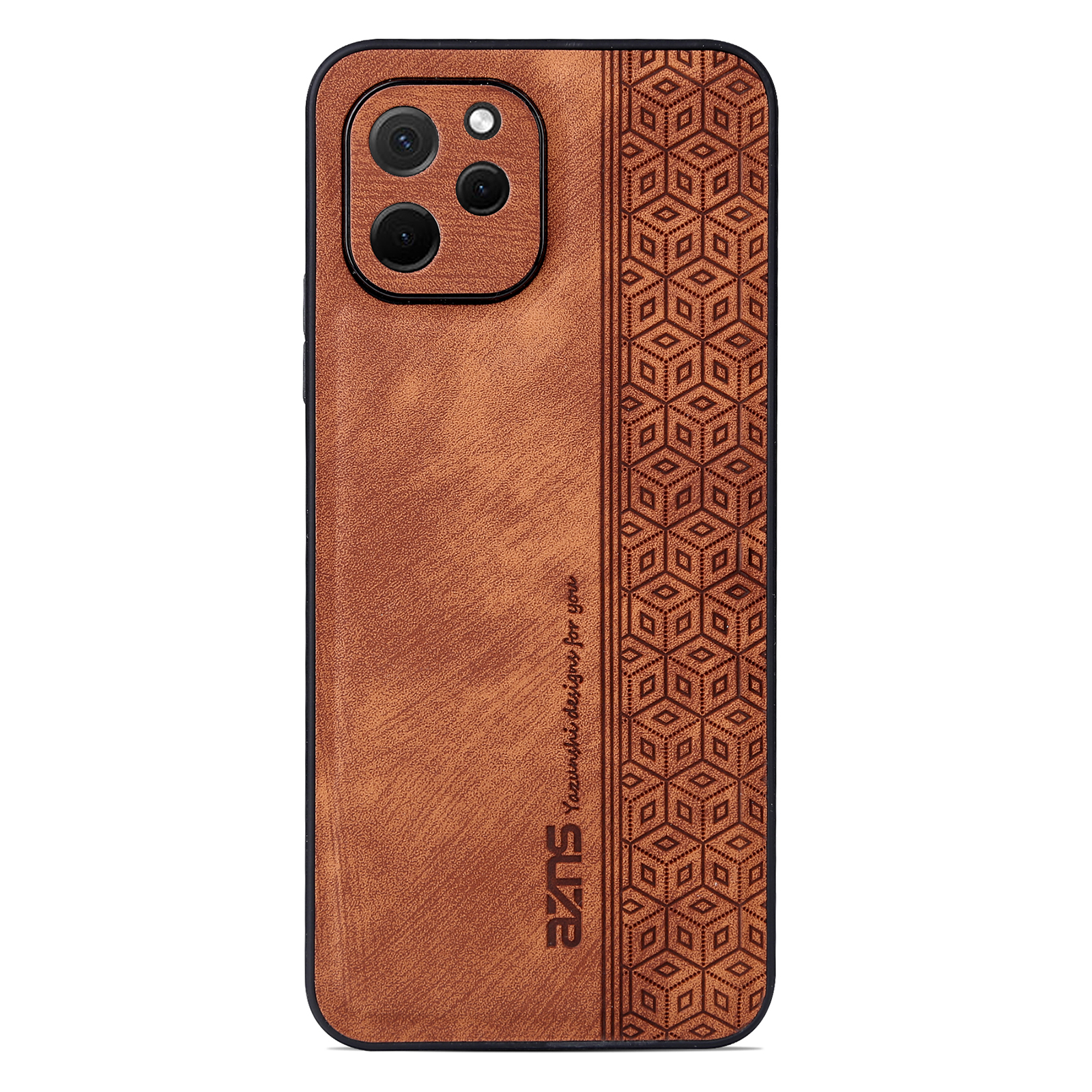 

AZNS Drop-proof-telefonkoffer Für Huawei Genießen Sie 50z 4g / Nova Y61 4G, Geprägter Musterschutzmobiler -mobiltelefonabdeckung - Braun, Huawei Enjoy 50z 4G