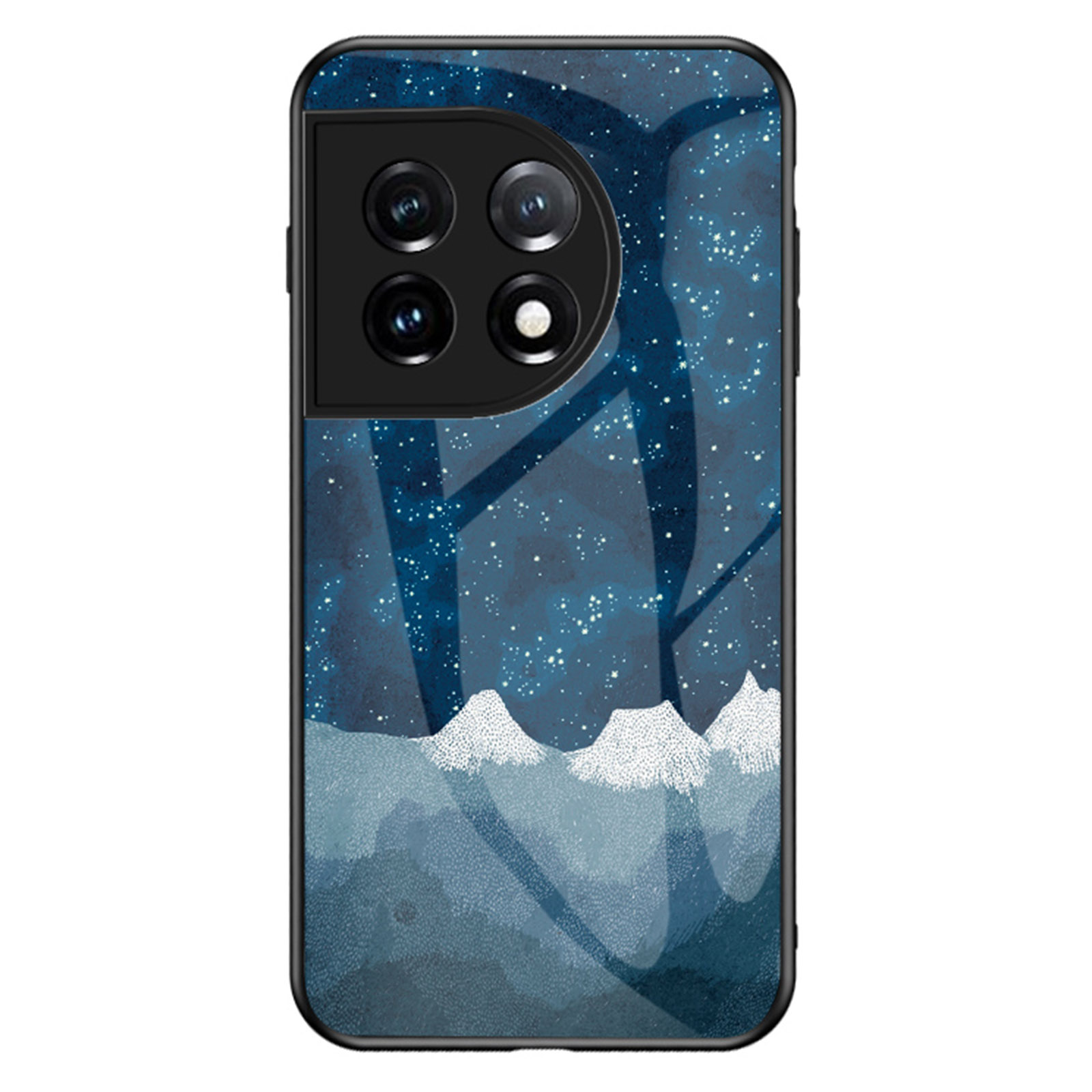 

Mobilfunkkoffer Für OnePlus 11 5G, Temperierte Glas+pc+tpu Sternenhimmel Muster Druckschutzabdeckung - Strenger Strenger, OnePlus 11 5G