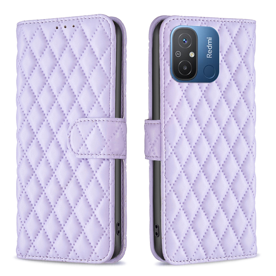 

Binfen Farbe BF Style-14 Für Xiaomi Redmi 12C 4G Geprinktes PU Leder-telefon Brieftasche Hülle Schutzschutzabdeckung - Lila, Xiaomi Redmi 12C 4G
