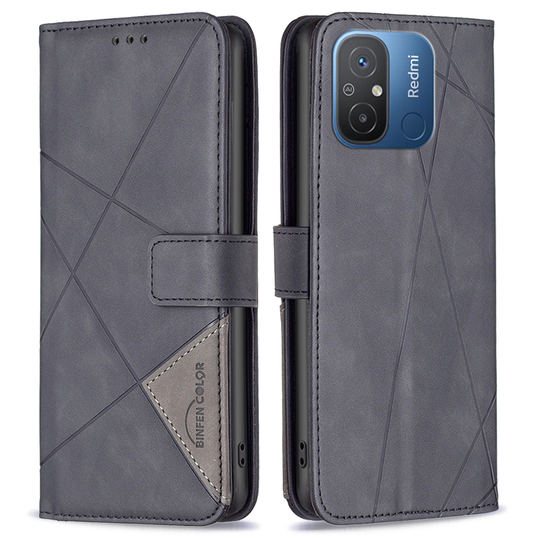 

Binfen Color BF Sprudel Muster Serie-2-stil 05 Für Xiaomi Redmi 12C 4G Telefonhülle Flip Leder Hülle Brieftasche Telefonabdeckung - Schwarz, Xiaomi Redmi 12C 4G