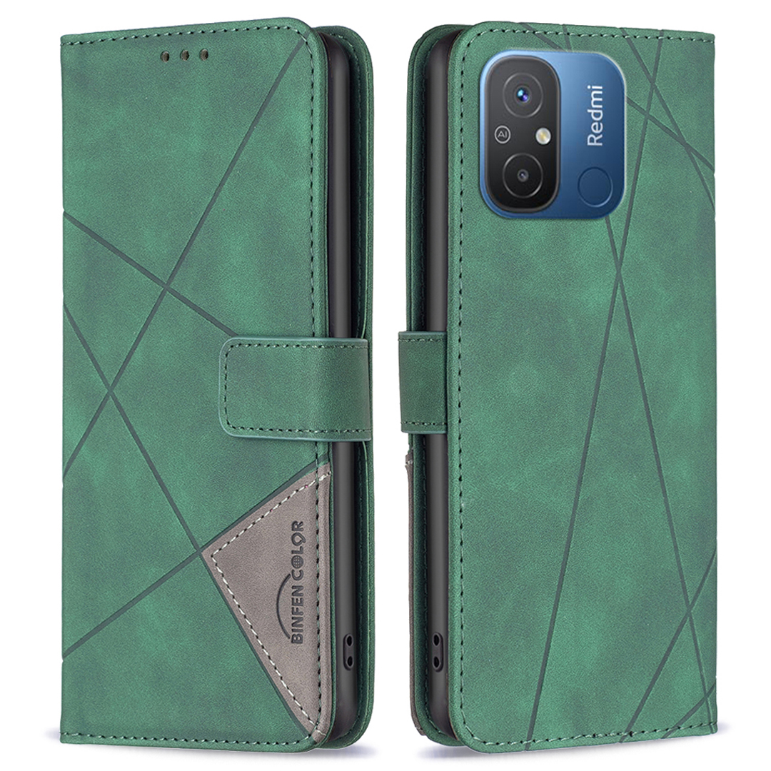 

Binfen Color BF Sprudel Muster Serie-2-stil 05 Für Xiaomi Redmi 12C 4G Telefonhülle Flip Leder Hülle Brieftasche Telefonabdeckung - Grün, Xiaomi Redmi 12C 4G