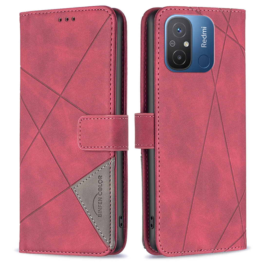 

Binfen Color BF Sprudel Muster Serie-2-stil 05 Für Xiaomi Redmi 12C 4G Telefonhülle Flip Leder Hülle Brieftasche Telefonabdeckung - Rot, Xiaomi Redmi 12C 4G