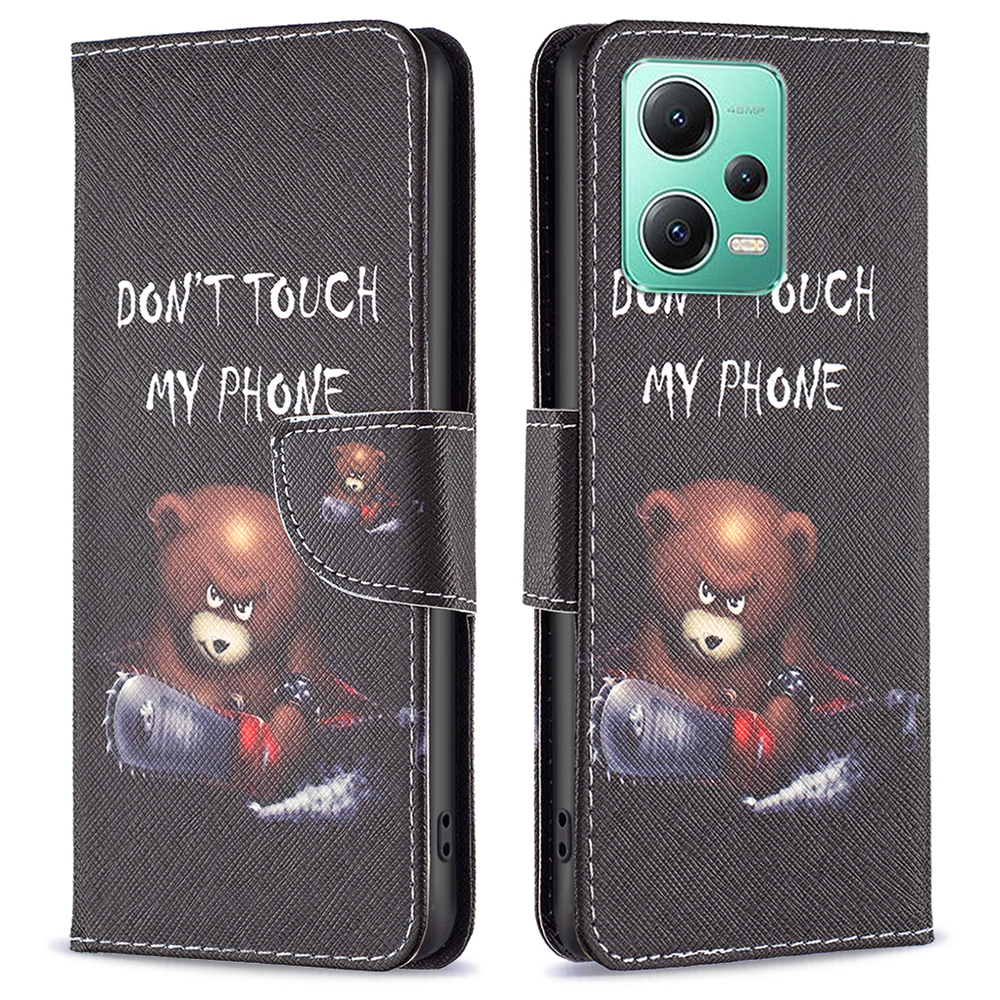 

Für Xiaomi Redmi Note 12 5G (China) / Hinweis 12 5G Muster Drucktele Flip Still PU Leder Brieftasche Abdeckung - Tragen, Xiaomi Poco X5 5G