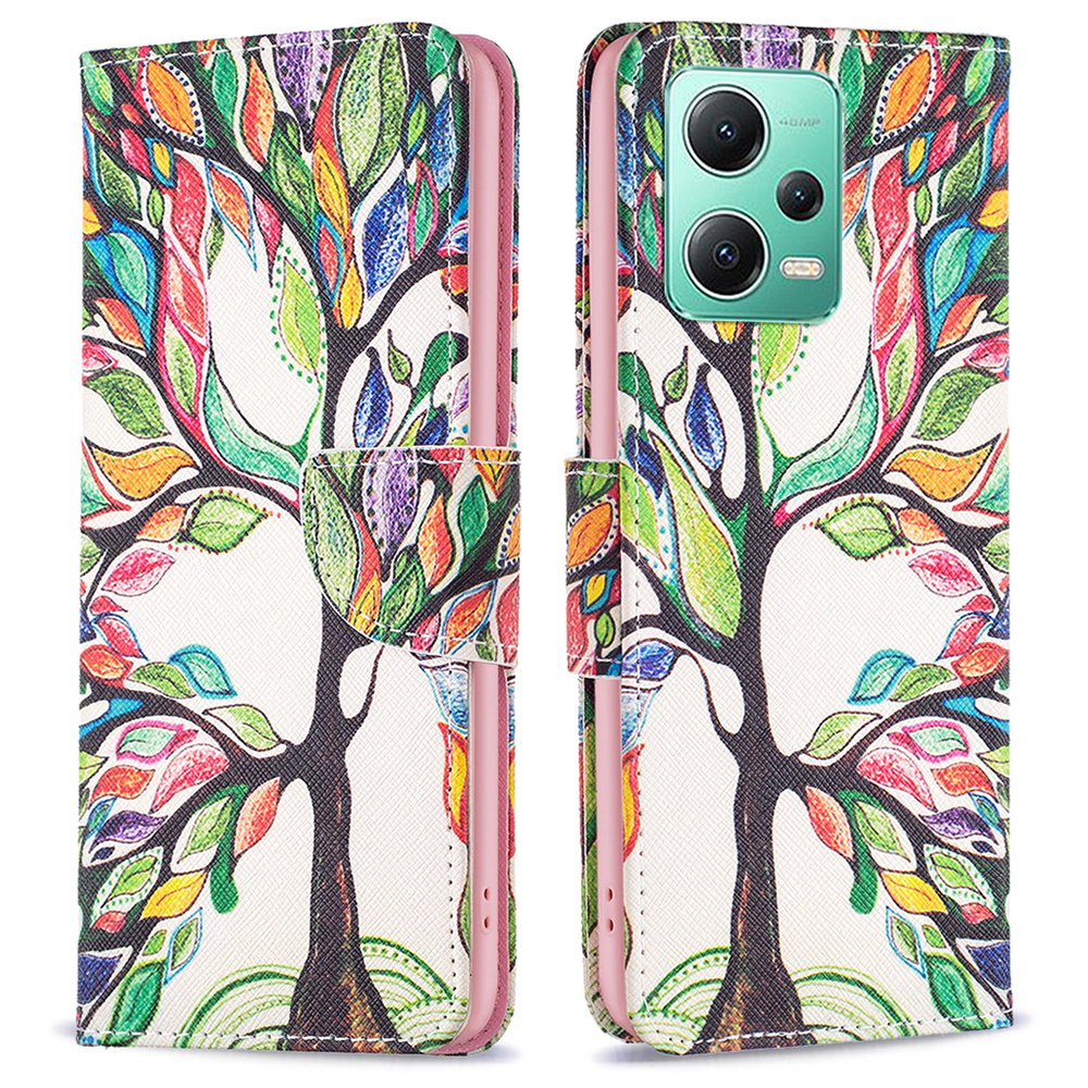 

Für Xiaomi Redmi Note 12 5G (China) / Hinweis 12 5G Muster Drucktele Flip Still PU Leder Brieftasche Abdeckung - Lebensbaum, Xiaomi Poco X5 5G