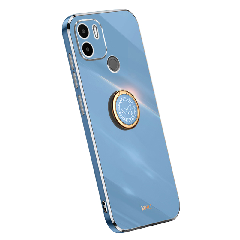 

Xinli Für Xiaomi Redmi A1+ 4G Mobiltelefonabdeckungsringhalter Elektroplieren Goldener Edge Kickstand TPU -telefonhülle - Blau, Xiaomi Redmi A1+ 4G