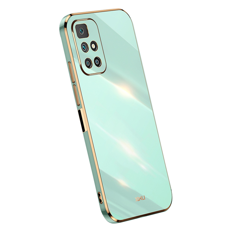 

Xinli Für Xiaomi Redmi 10 4G (2021) / Redmi 10 2022 4g / Redmi 10 Prime / Redmi Note 11 4G (mediatek) Telefonkoffer Mit Elektroplierender Kante - Cyan, Xiaomi Redmi 10 2022 4G