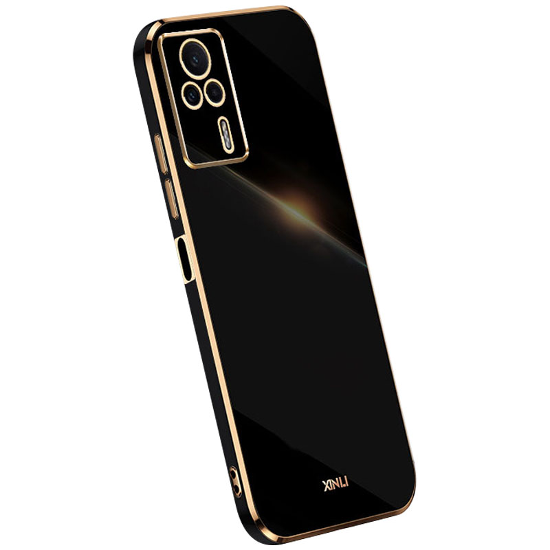 

Xinli Für Xiaomi Redmi K60E 5G Elektroplierende TPU -telefonhülle Vollkamera Objektivschutz Telefonabdeckung - Schwarz, Xiaomi Redmi K60E 5G