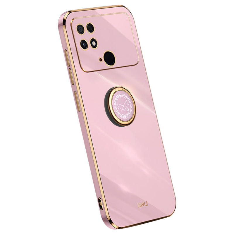 

Xinli Electroplating Phone Case Für Xiaomi Poco C40 4G, Kollisionsbeständige TPU -abdeckung Mit Kickstand - Lila, Xiaomi Poco C40