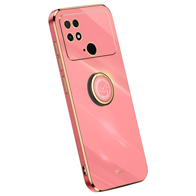 

Xinli Electroplating Phone Case Für Xiaomi Poco C40 4G, Kollisionsbeständige TPU -abdeckung Mit Kickstand - Rot, Xiaomi Poco C40