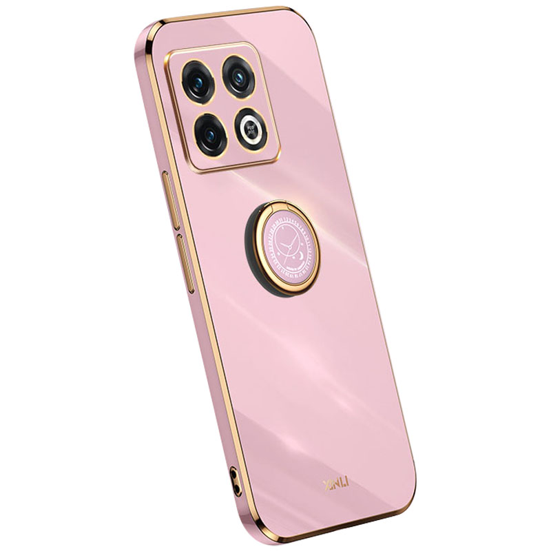 

Xinli Kickstand-telefonkoffer Für OnePlus 10 Pro 5G, Schockabsorbierende Elektroplatten-tpu-back-beschützerabdeckung - Lila, OnePlus 10 Pro 5G