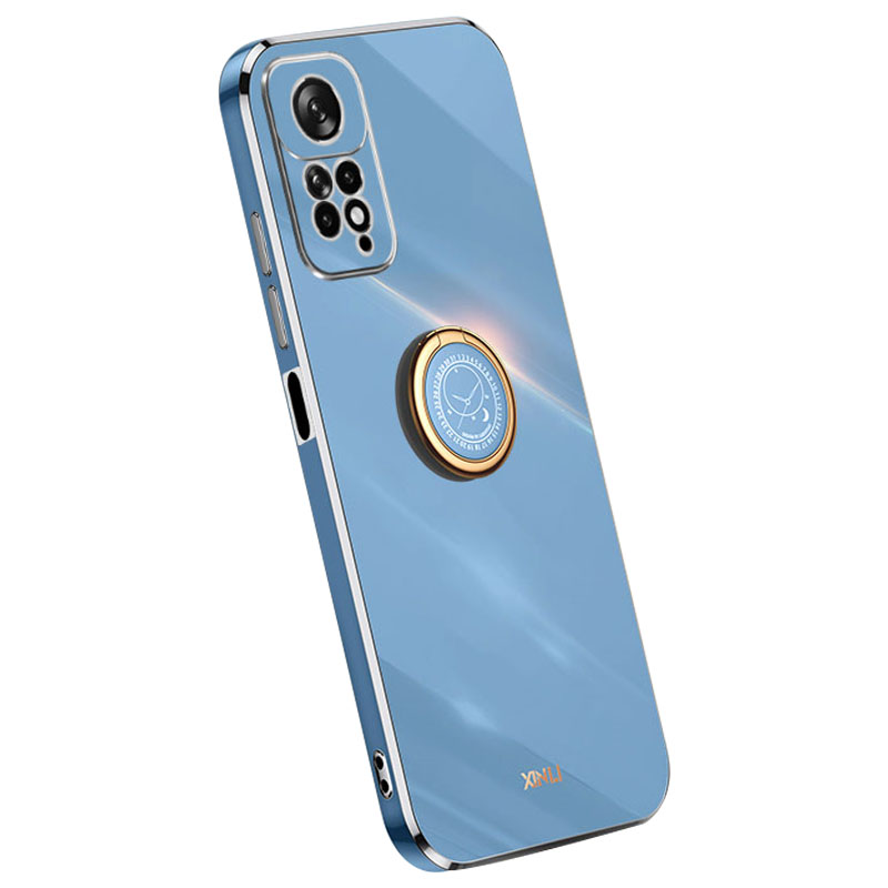 

Xinli Für Xiaomi Redmi Note 11 Pro 5g (Qualcomm) / 11 Pro 4G (MediaTek) -stand -phone -hülle, Elektroplierende TPU -back -protektorabdeckung - Blau, Xiaomi Redmi Note 11 Pro 5G (Qualcomm)