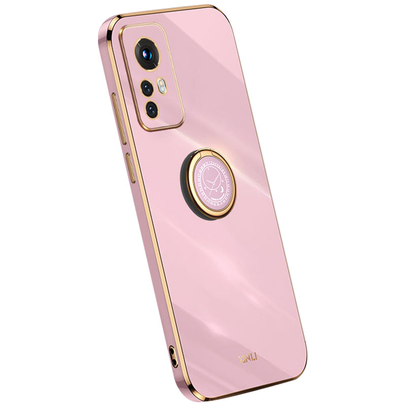 

Xinli Für Xiaomi 12 5g / 12x 5g / 12S 5G Kickstand-telefonkoffer, Schockabsorbierende Elektroplatten-tpu-back-beschützerabdeckung - Lila, Xiaomi 12X 5G