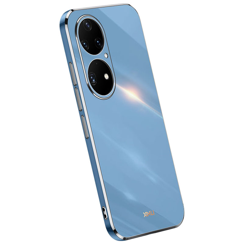 

Xinli Electroplating Phone Case Für Huawei P50 4G, Erhöhte Vollkamera -schutz -tpu -telefonabdeckung - Blau, Huawei P50 4G