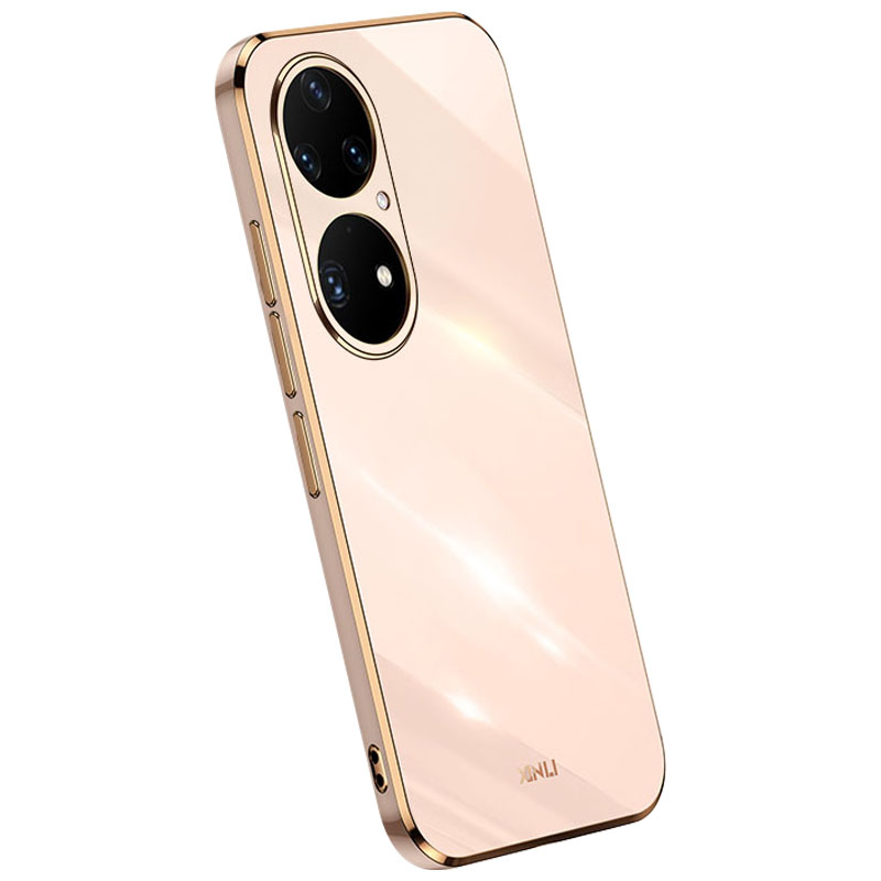 

Xinli Electroplating Phone Case Für Huawei P50 4G, Erhöhte Vollkamera -schutz -tpu -telefonabdeckung - Rosa, Huawei P50 4G