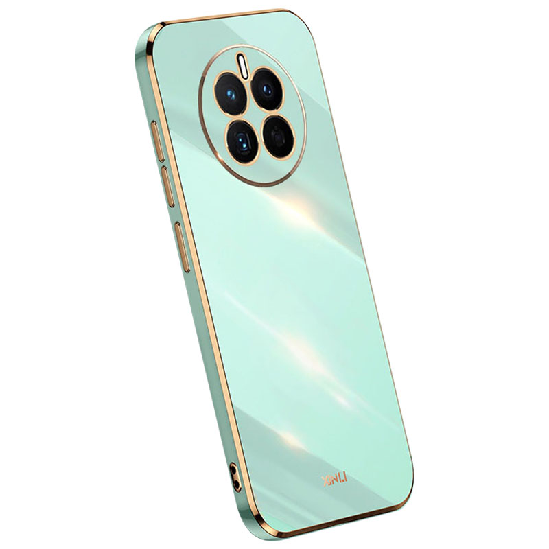 

Xinli Für Huawei Mate 50 4G Elektroplieren Seidiger Touch Tpu-telefonhülle Vollkamera Objektivschutz Telefonabdeckung - Cyan, Huawei Mate 50 4G