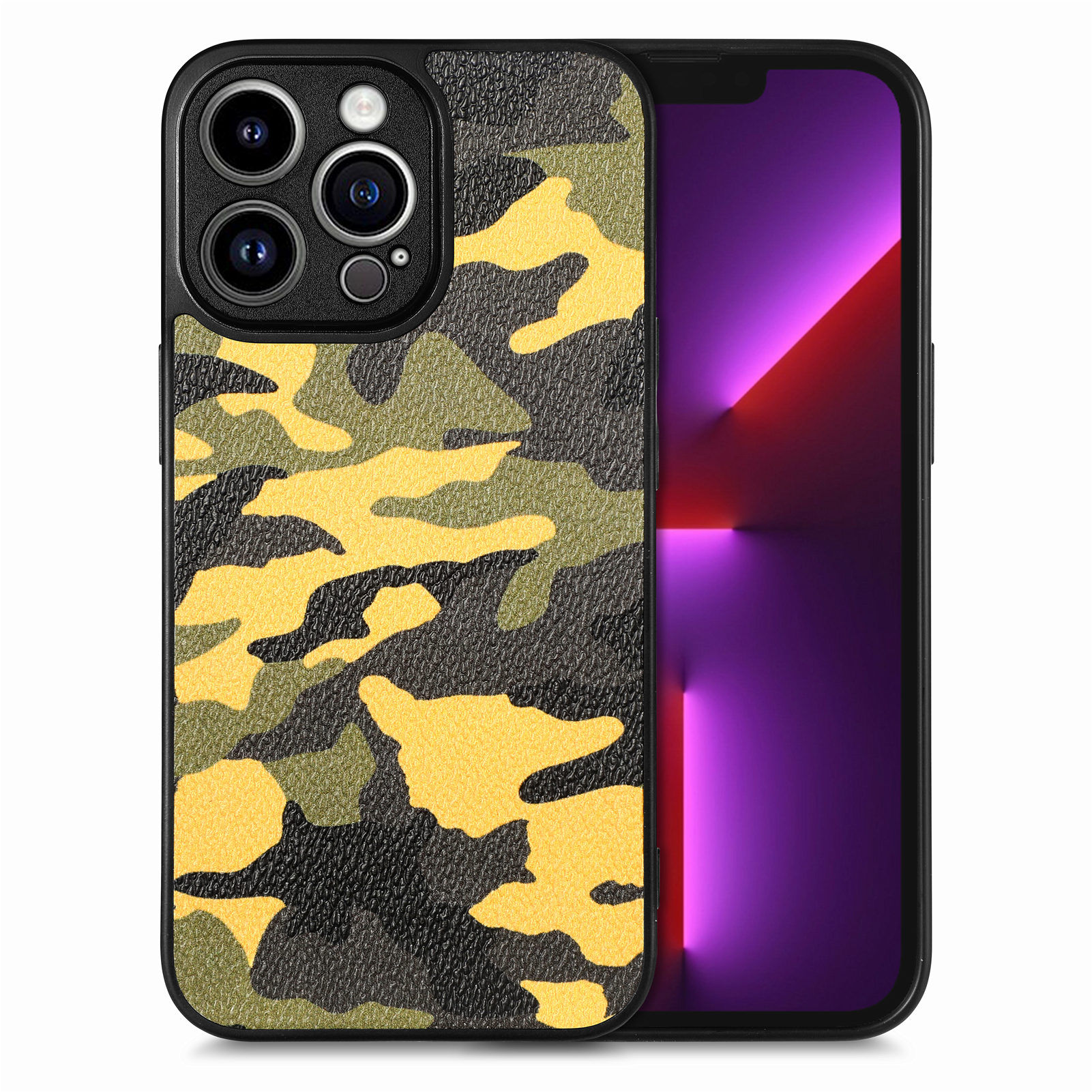 

Для Iphone 13 Pro Max Camouflage Pather - Желтый, iPhone 13 Pro Max