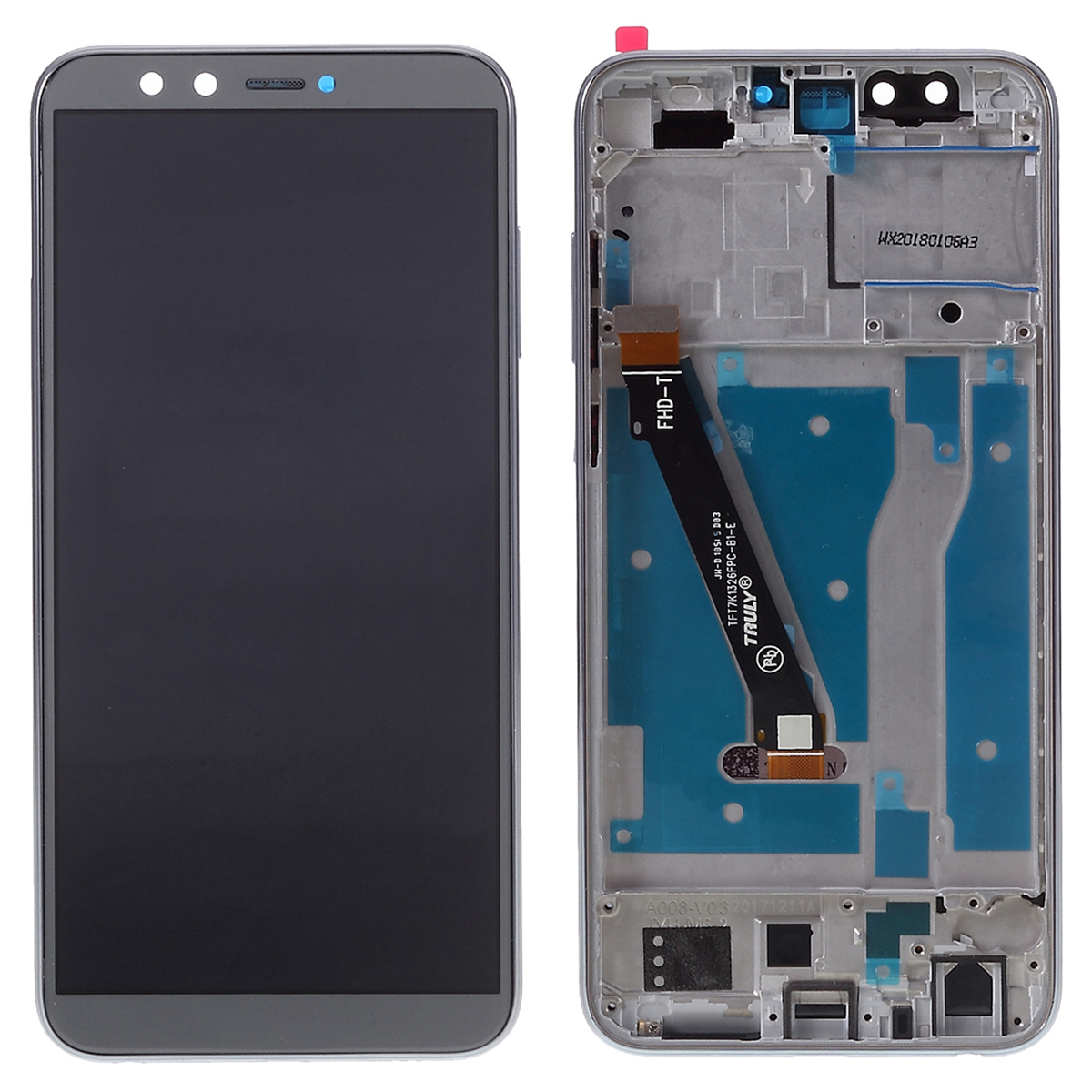 

Für Huawei Honor 9 Lite Grade C LCD -bildschirm Und Digitalisiererbaugruppe + Rahmenersatzteil (ohne Logo) - Grau, Huawei Honor 9 Lite