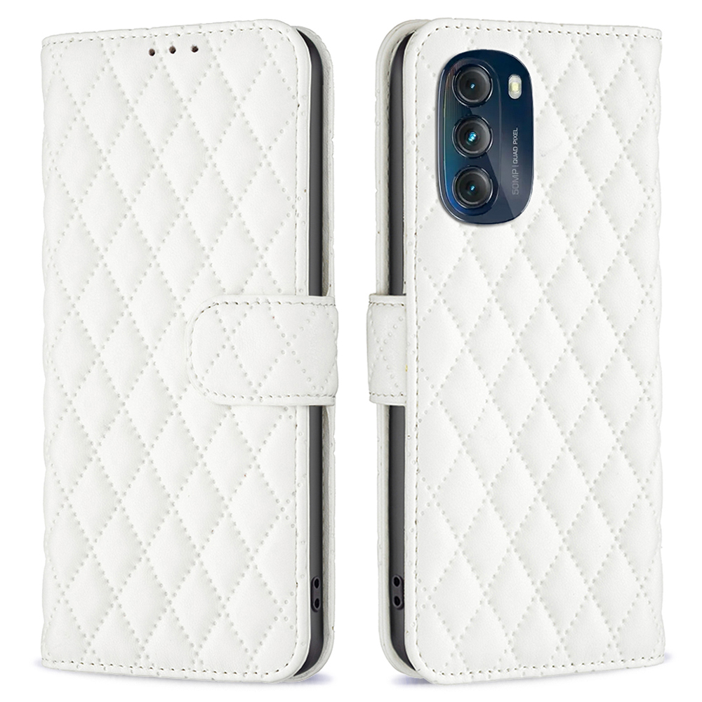 

Binfen Color PU Leder-telefonhülle Für Motorola Moto G 5G (2023), BF Style-14 Flip Wallet Anti-drop-abdeckung Mit Ständer - Weiss, Motorola Moto G 5G (2023)