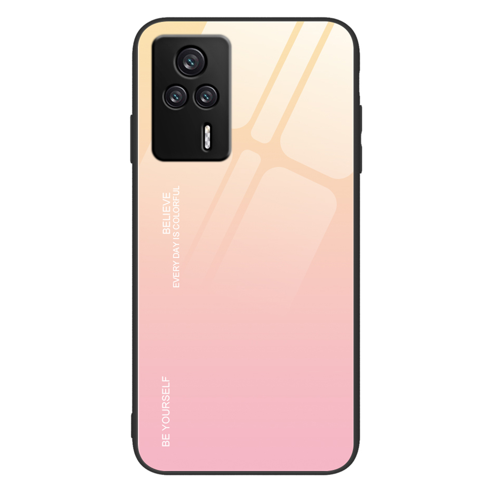 

Gradientenfarbe Phone Hülle Für Xiaomi Redmi K60E 5g, Hard -temperature + PC Back TPU -dropschutzabdeckung - Gold / Rosa, Xiaomi Redmi K60E 5G