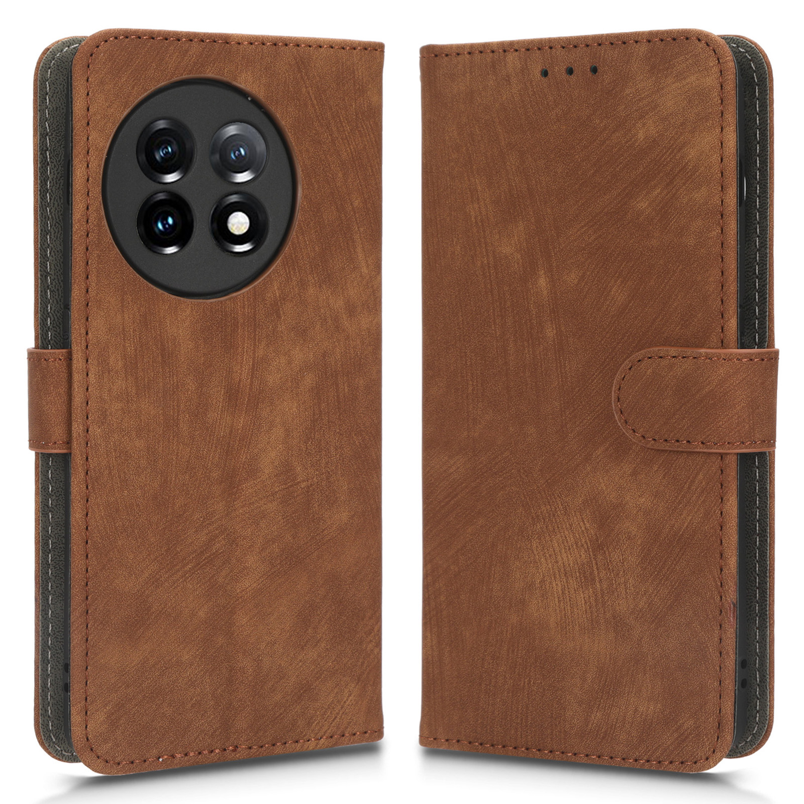 

PU Leder -telefonhülle Für OnePlus 11 5G Wallet -standschutz -flip -telefonabdeckung Mit RFID -blockierungsschutz - Braun, OnePlus 11 5G