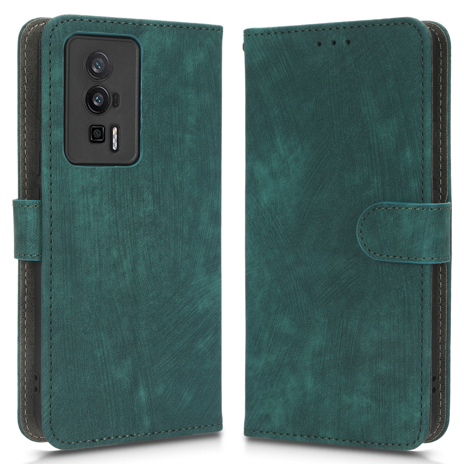 

Für Xiaomi Redmi K60 Pro 5G / K60 5G / K60 Champion Edition Leder -telefonhülle RFID Blockierende Schutzbrieftaschenabdeckung - Grün, Xiaomi Redmi K60 5G