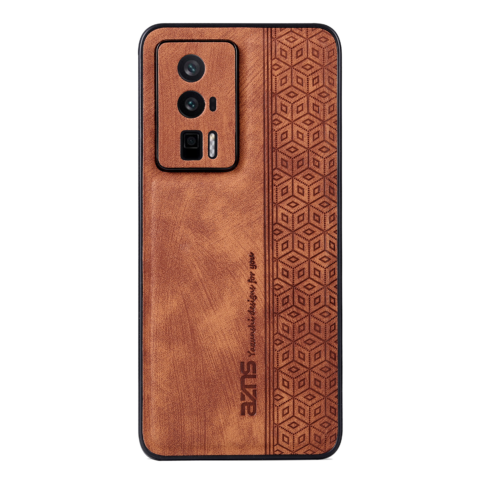 

Azns Für Xiaomi Redmi K60 Pro 5G / Redmi K60 5G Mobilfunkkoffer Schockproofes PU -leder+tpu -telefonabdeckung - Braun, Xiaomi Redmi K60 Pro 5G