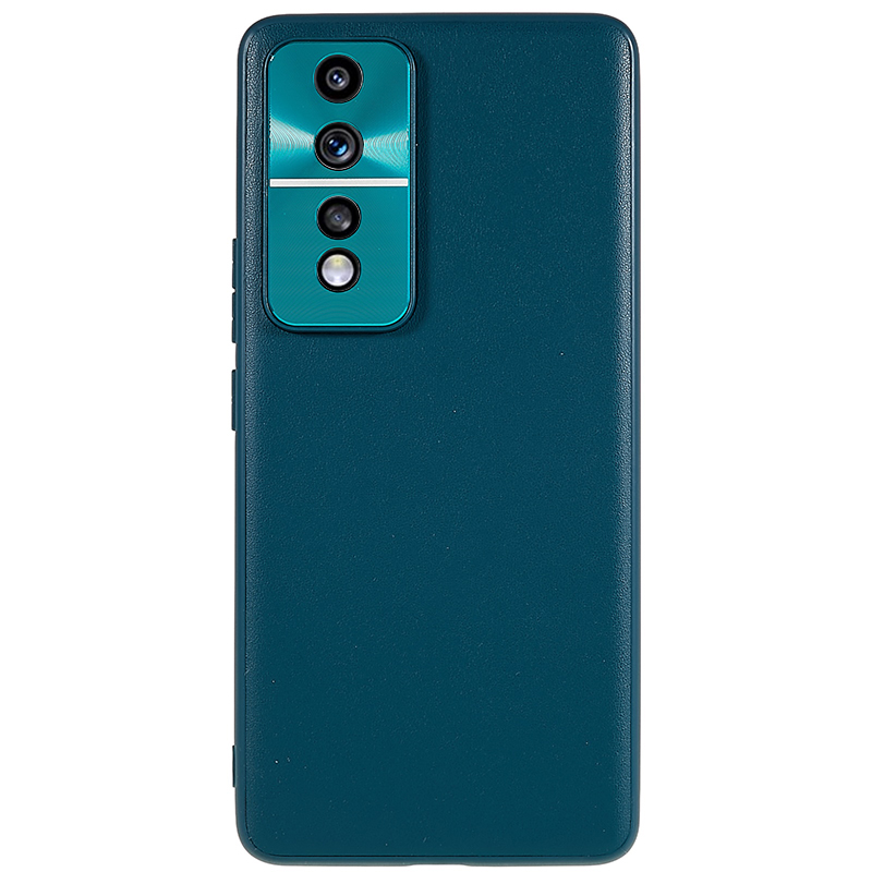 

Für Ehren 80 GT 5G PU Lederbeschichtete TPU + PC Phone Hülle Metalllinsenschutz Schocksicherer Rückseite Abdeckung - Grün, Honor 80 GT 5G