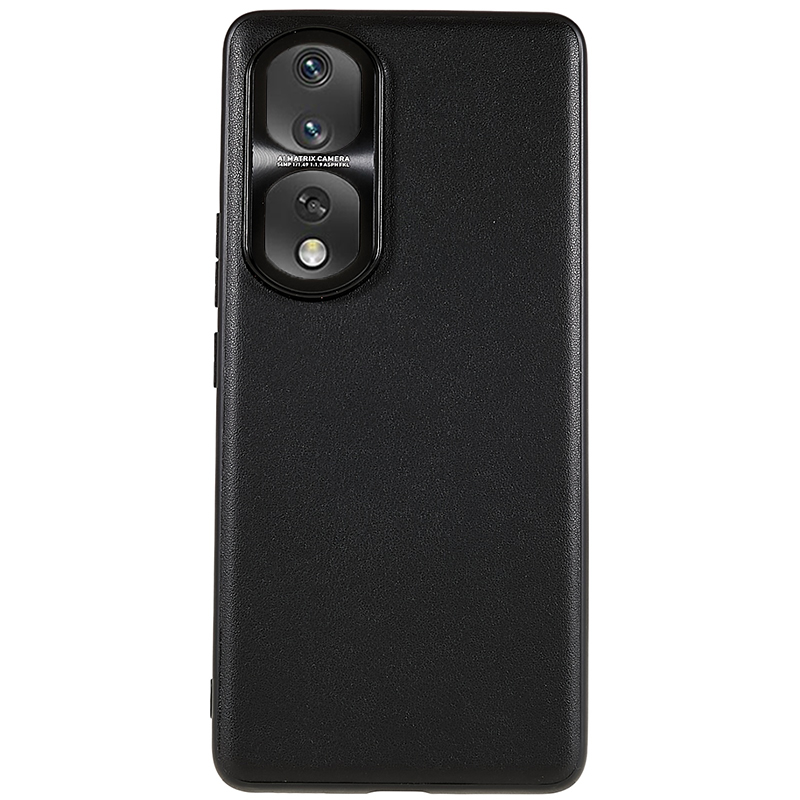 

Für Die Ehre 80 Pro Flat 5G Phone Case Metal Lens Design PU Leder Beschichtetes TPU + PC Rückenabdeckung - Schwarz, Honor 80 Pro Flat 5G
