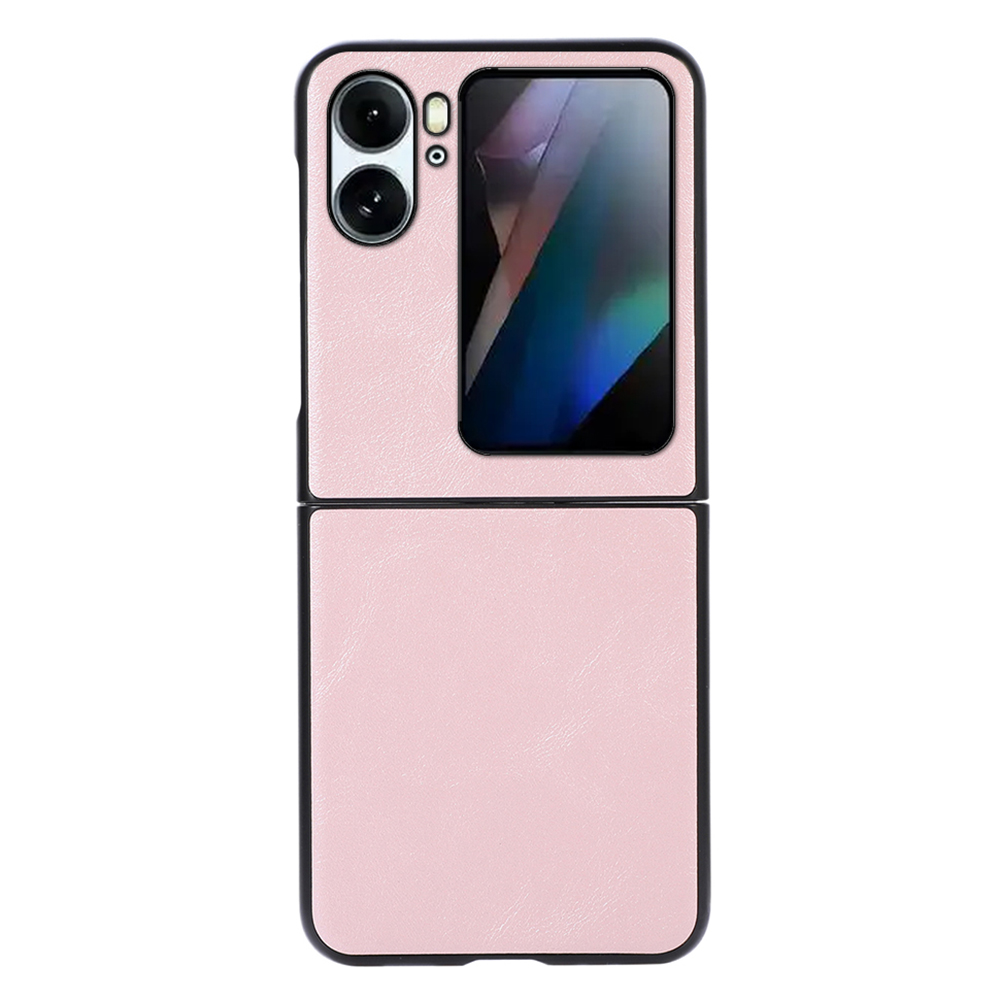 

Anti-fall-telefonkoffer Für Oppo Finden Sie N2 Flip 5G Cowide Textur Protective Mobiltelefonabdeckung - Rosa, Oppo Find N2 Flip 5G
