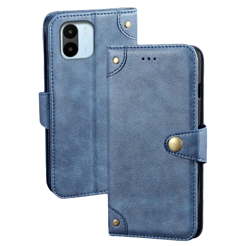 

IDEWEI -schutzhülle Für Xiaomi Redmi A2, Flip Leder -brieftaschen -handy -ständerabdeckung - Blau, Xiaomi Redmi A2 4G