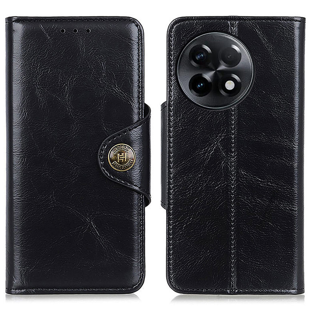 

Khazhen Telefonkoffer Für OnePlus Ace 2 5g, PU Leder Brieftasche Strukturierte Standschutz Telefonabdeckung - Schwarz, OnePlus Ace 2 5G