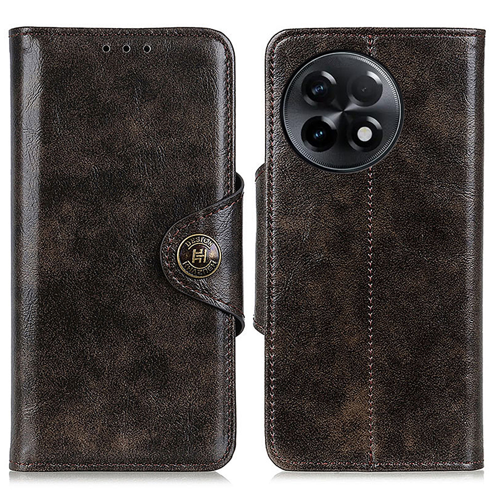 

Khazhen Telefonkoffer Für OnePlus Ace 2 5g, PU Leder Brieftasche Strukturierte Standschutz Telefonabdeckung - Kaffee, OnePlus Ace 2 5G