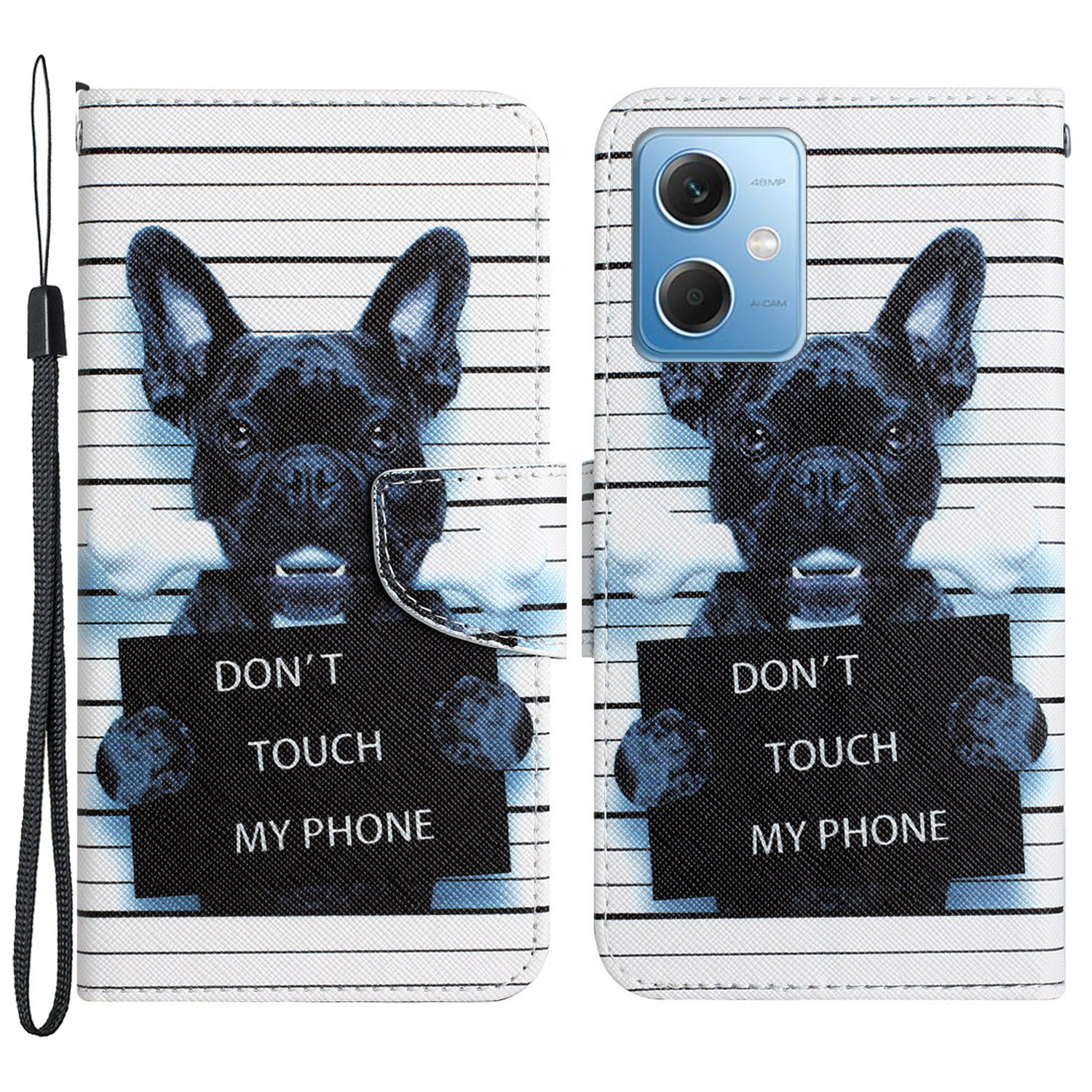 

Für Xiaomi Redmi Note 12 5g / Anmerkung 12 5G (China) / Poco X5 5G Telefonhülle PU Ledermuster Gedrucktem Ständer Brieftasche Abdeckung - Hund, Xiaomi Redmi Note 12 5G (India)