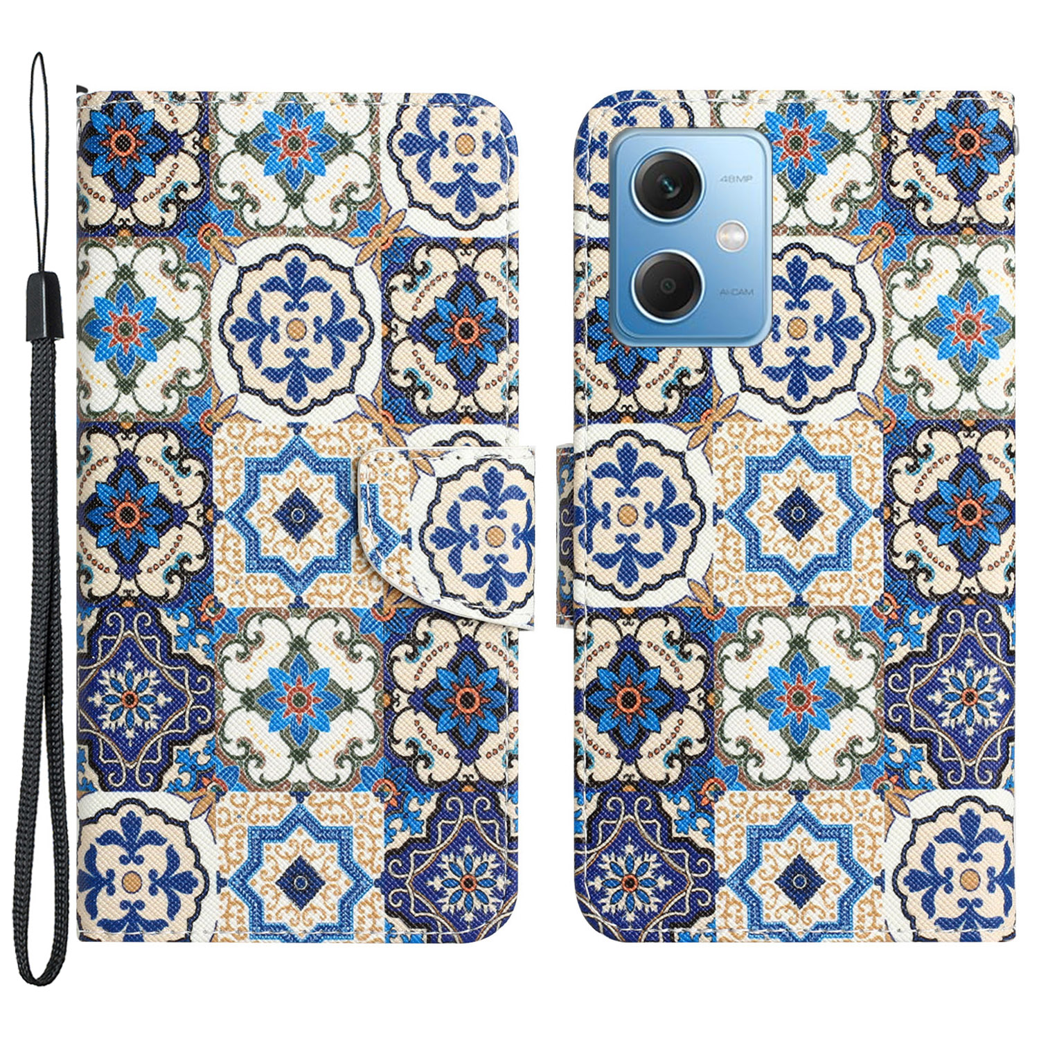 

Für Xiaomi Redmi Note 12 5g / Anmerkung 12 5G (China) / Poco X5 5G Telefonhülle PU Ledermuster Gedrucktem Ständer Brieftasche Abdeckung - Retro Totem, Xiaomi Redmi Note 12 5G (India)
