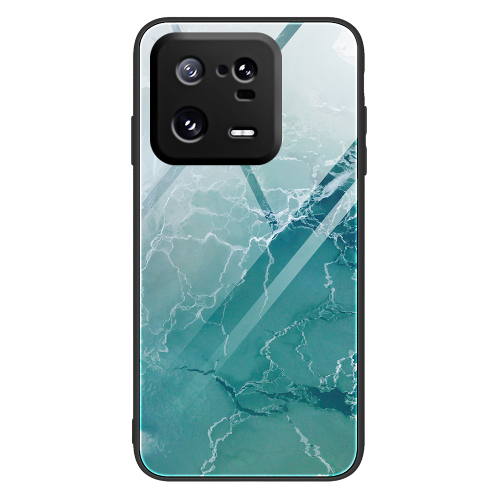 

Für Xiaomi 13 Pro 5G Marmormuster Anti-scratch-mobilfunkhülle Temperiertes Glas + PC + Tpu-rückzugabdeckung - DL04, Xiaomi 13 Pro 5G