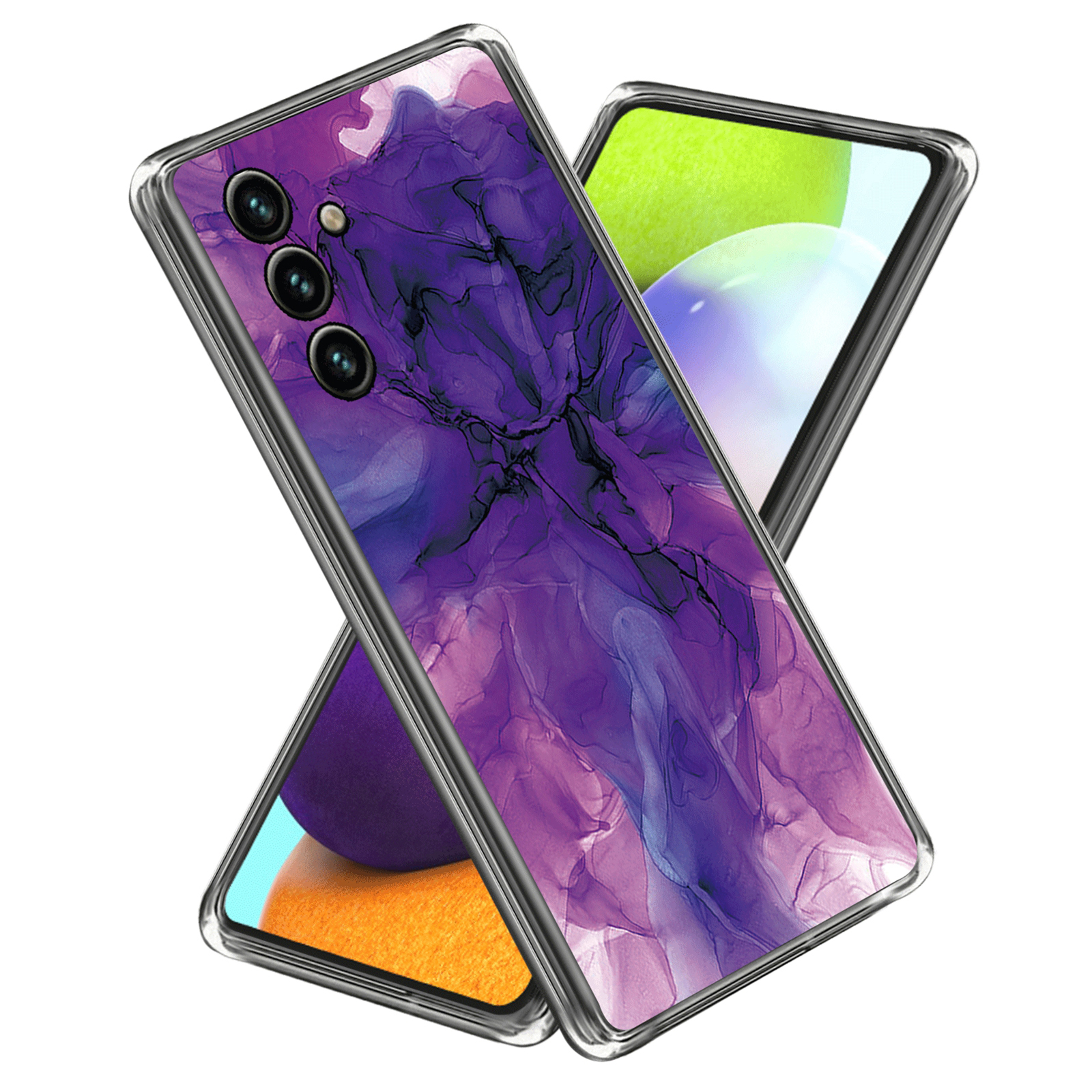 

Shockproof Case for Samsung Galaxy A54 5G Abstract Marble Printed IMD TPU Phone Cover - Style L, Galaxy A54 5G