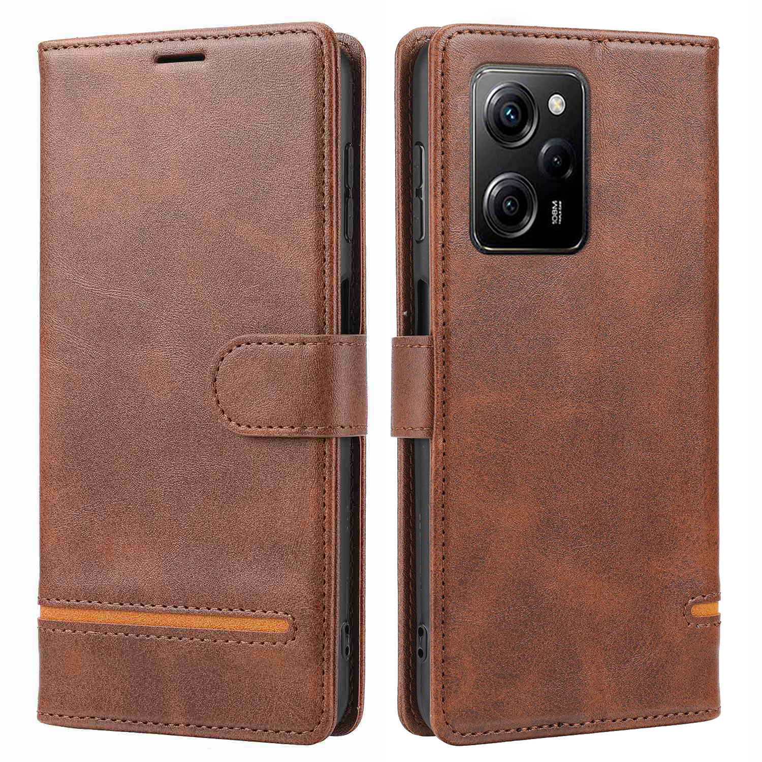 

Für Xiaomi Redmi Note 12 Pro 5g / Hinweis 12 Pro Speed ​​5g / Poco X5 Pro 5G Horizontal Line Ständer Brieftasche Lederabdeckung - Braun, Xiaomi Redmi Note 12 Pro 5G