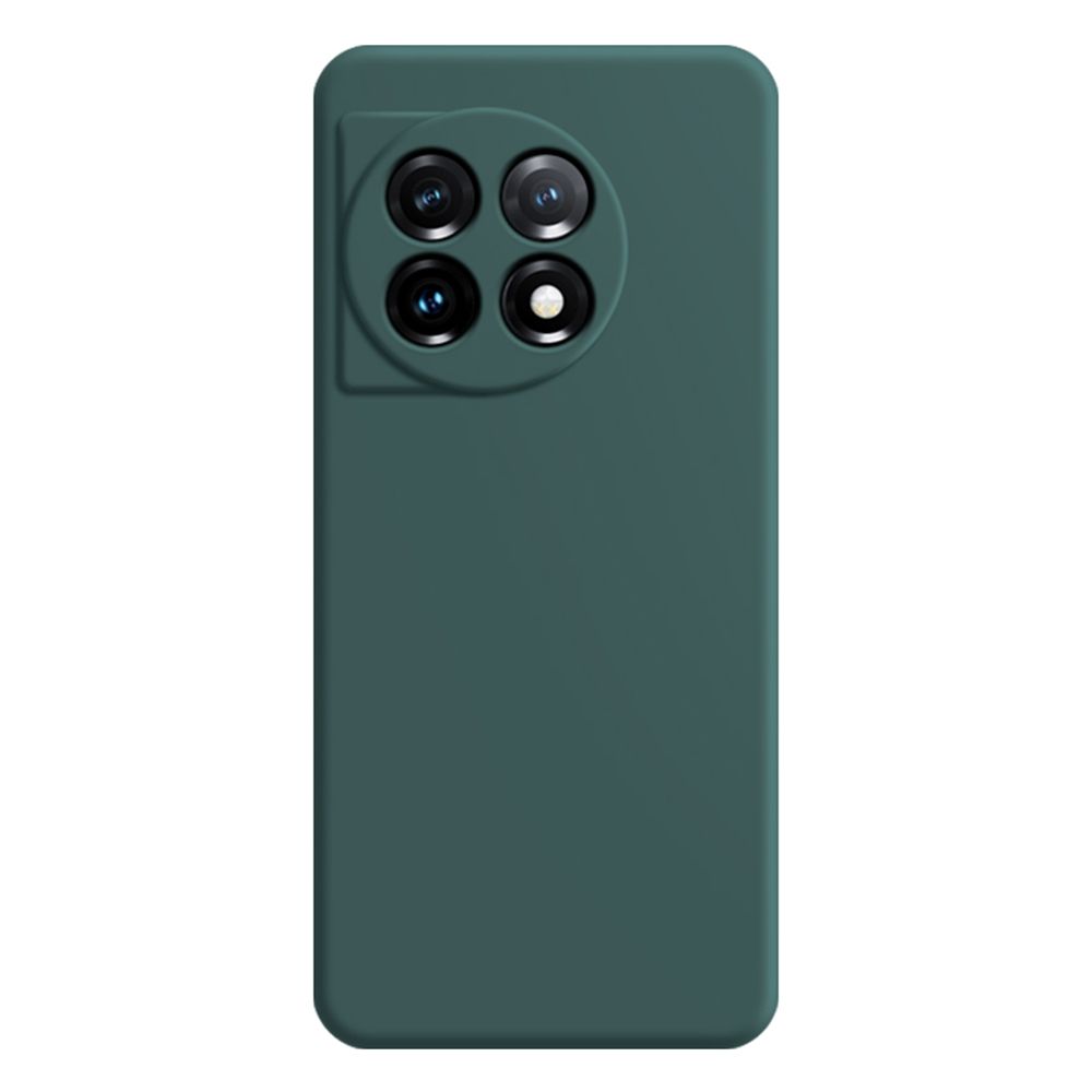 

Für OnePlus 11 5G Weiche Tpu-rutschfaserfaserfaserfaser-telefonhülle Nicht Rutschfalperner Rückzugabdeckung - Schwarzgrün, OnePlus 11 5G