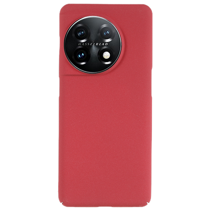 

Für OnePlus 11 5G Matte Telefonkoffer Drop-proof-hard-pc-schutzhilfeabdeckung - Weinrot, OnePlus 11 5G