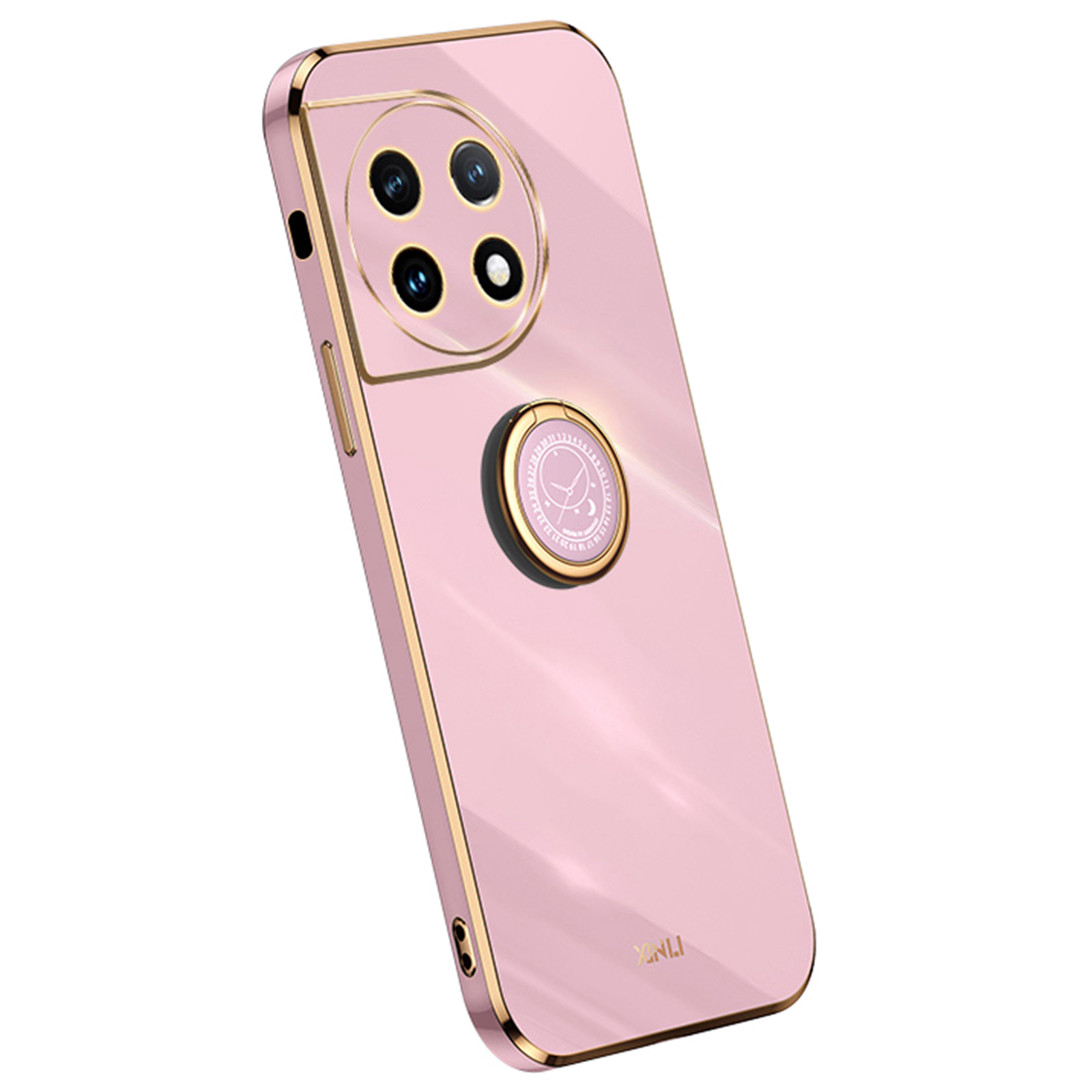 

Xinli Für OnePlus 11 5G Ring Kickstand Elektroplating Phone Case Anti-drop-tpu-telefonabdeckung - Lila, OnePlus 11 5G