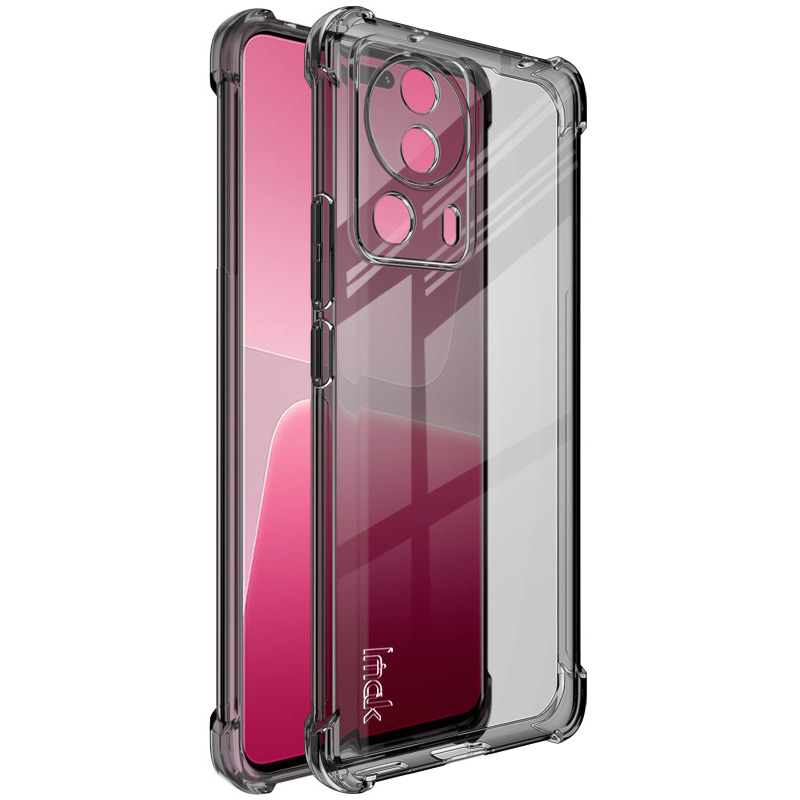 

Imak Für Xiaomi 13 Lite / Civi 2 5G Telefonkoffer Airbag Drop-proof Clear TPU Rückzugabdeckung - Transparent Schwarz, Xiaomi 13 Lite