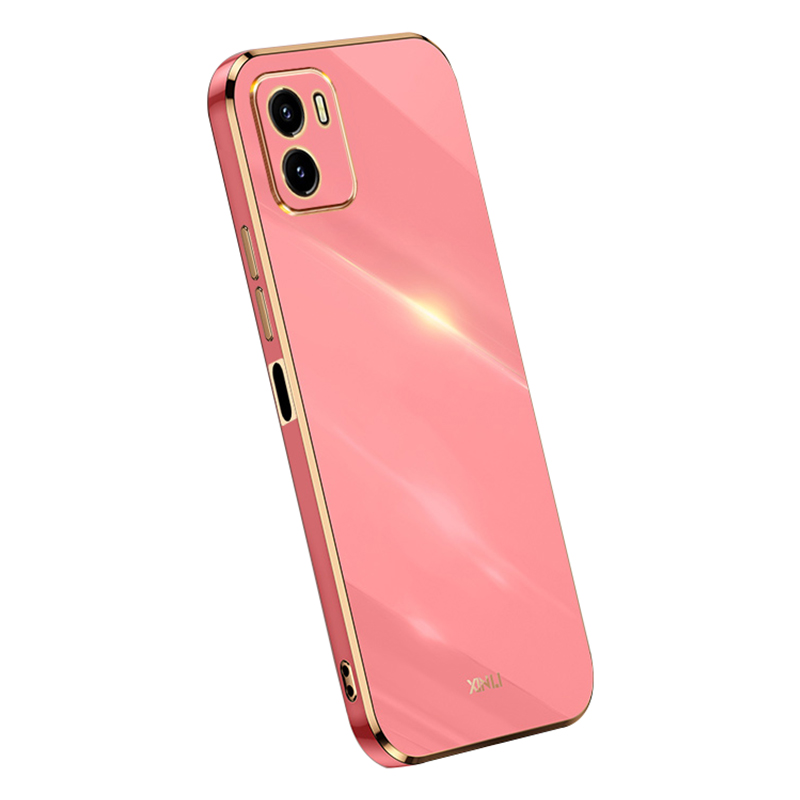 

Xinli Soft TPU -koffer Für Vivo Y10, Elektroplierende Telefonabdeckung Mit Präzisem Ausschnittslinsenschutz - Rot, vivo Y10