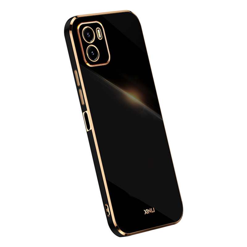 

Xinli Soft TPU -koffer Für Vivo Y10, Elektroplierende Telefonabdeckung Mit Präzisem Ausschnittslinsenschutz - Schwarz, vivo Y10