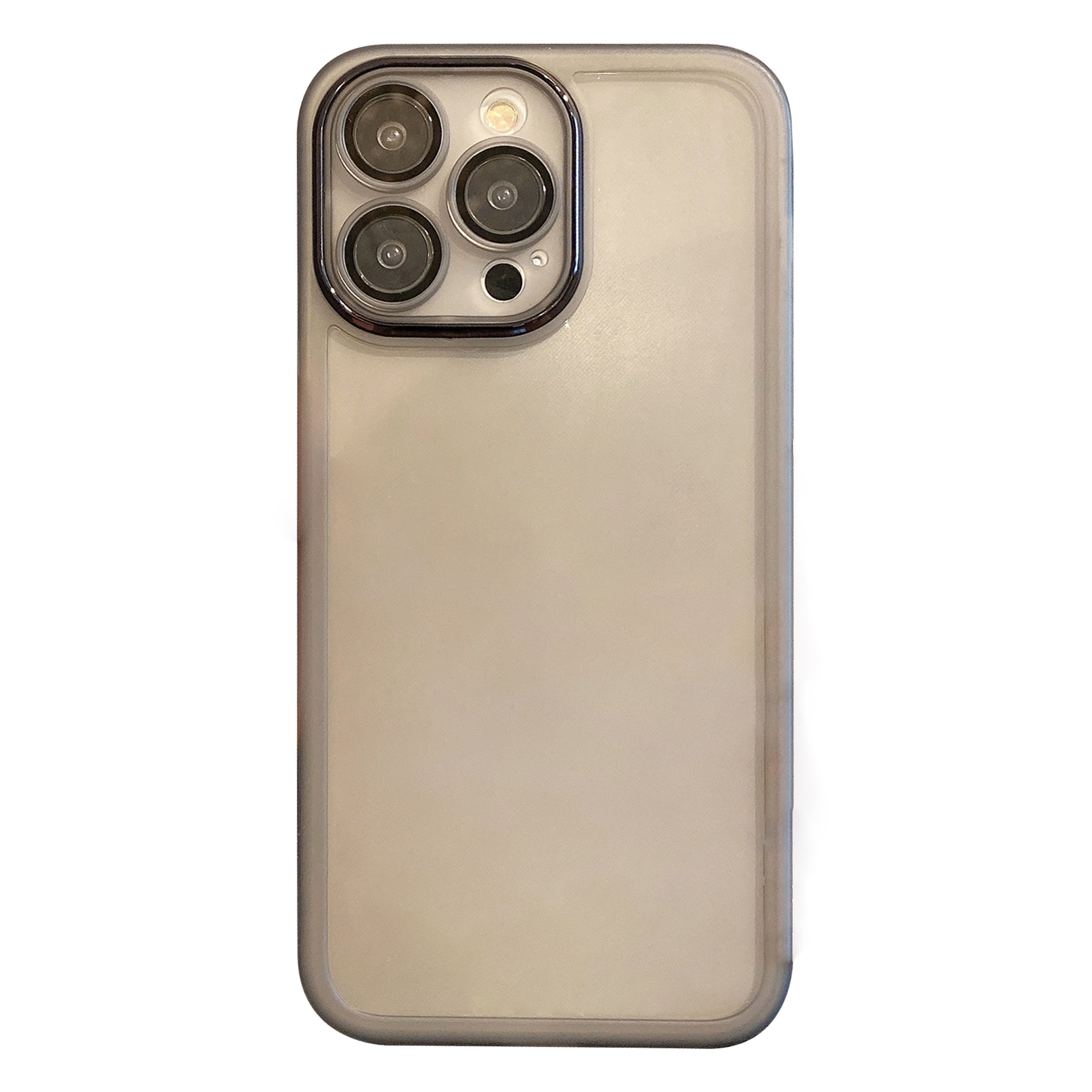 

For iPhone 13 Pro Max 6.7 inch Soft TPU Phone Case Anti-Drop Phone Cover with Camera Lens Protector - Grey, iPhone 13 Pro Max