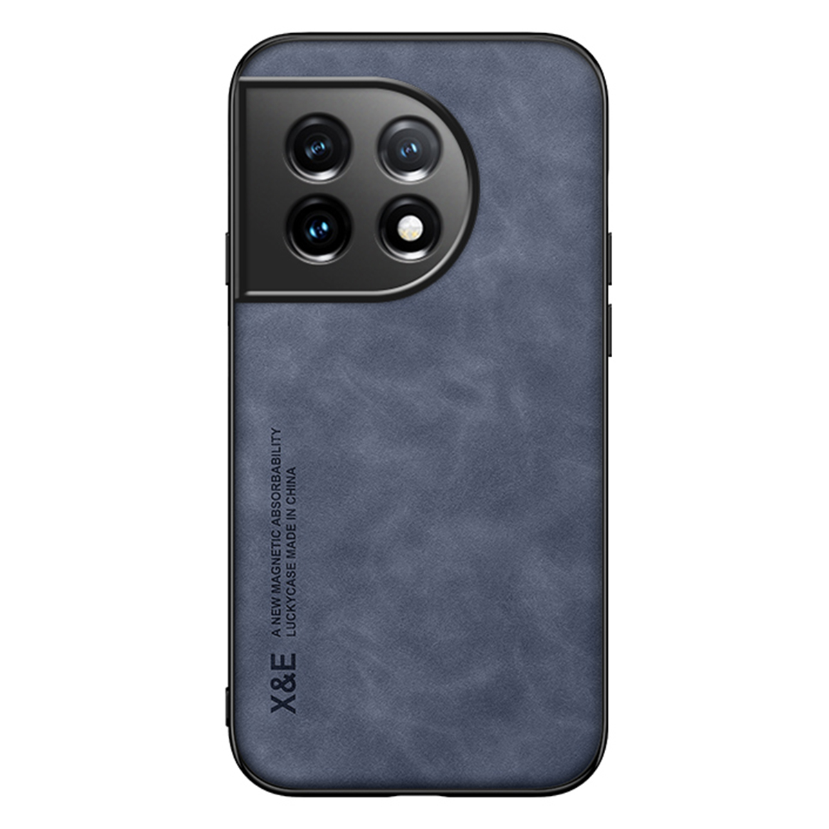 

x & e Skin-touch-telefonhülle Für OnePlus 11 5G Protective Cover PU Leder Tpu-pc-abdeckung Schlankes Gehäuse - Blau, OnePlus 11 5G